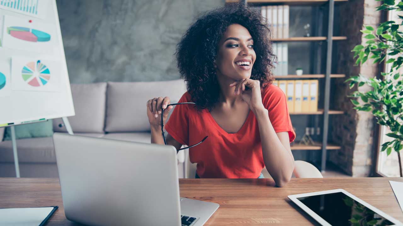 young-african-american-woman-working-in-home-office